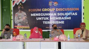 Teguhkan Soliditas Basmi Terorisme, Polres Palu Sasar Kaum Milenial
