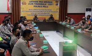 Polres Palu Gelar Latihan Pra Operassi Lilin Tinombala 2021