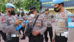 Propam Polres Palu Pastikan Pengamanan Unjuk Rasa Tak Bawa Senjata Api