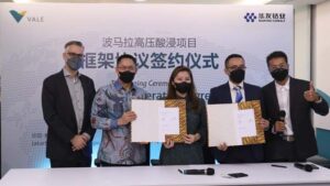 PT Vale dan Huayou Sepakat Minimalkan Jejak Karbon di HPAL Pomalaa