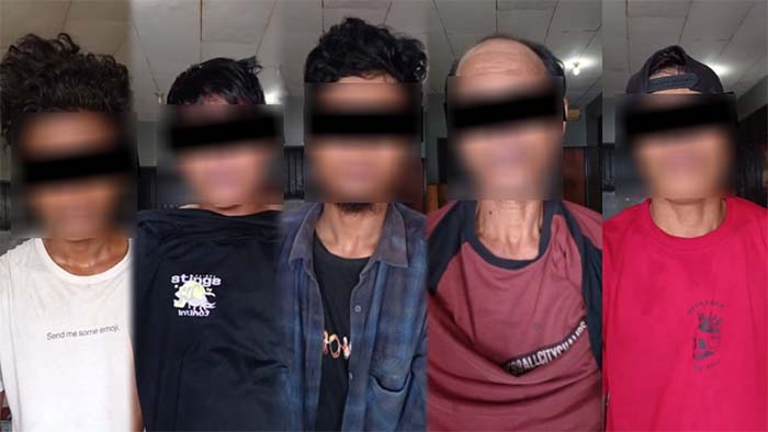 Lima Terduga Penyalahgunaan Narkoba Ditangkap di Tatanga