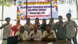 Dilantik Secara Virtual, Maporina Sulteng Resmi Terbentuk