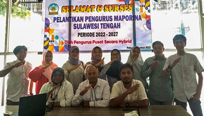 Dilantik Secara Virtual, Maporina Sulteng Resmi Terbentuk