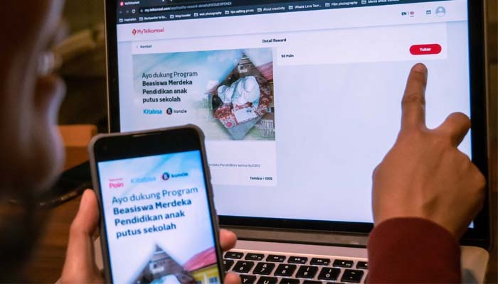 Telkomsel Poin Gelar Donasi Digital di Program Merdeka Pendidikan