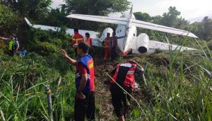 Pesawat Jet Hawker Tergelincir di Bandara Maleo Morowali
