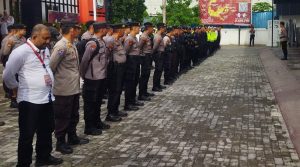 Ratusan Polisi Disiagakan Jaga Rapat Pleno KPU Sulteng