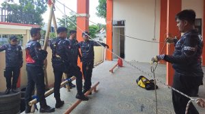 Basarnas Palu Gelar Latihan Beregu High Angle Rescue Tecnique