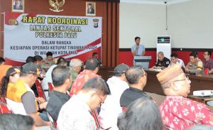 Rakor Lintas Sektor Jelang Ops Ketupat Tinombala 2024