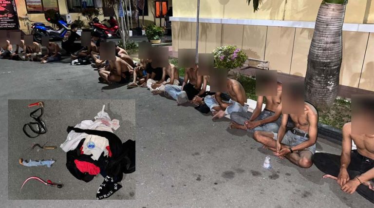 geng motor serang patroli