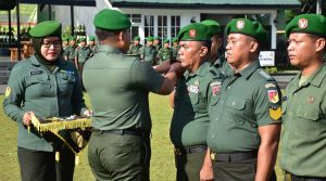 Puluhan Prajurit Tadulako Naik Pangkat