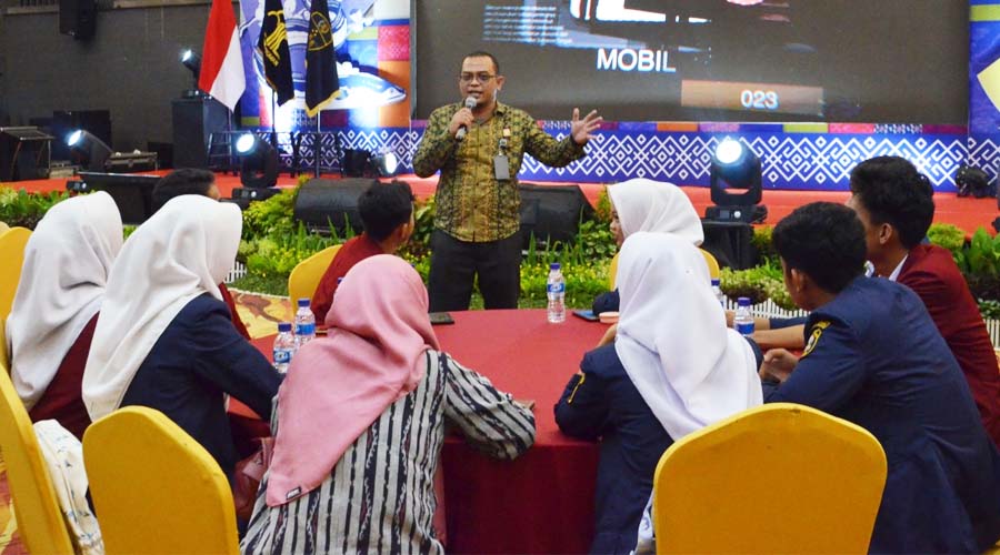 Sosialisasi Kekayaan Intelektual kepada siswa SMA/SMK se Kota Palu di Palu, Kamis (25/4/2024). (Foto: Kemenkumham sulteng)
