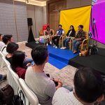 Suasana diskusi “The Future of Jobs is Green” sebagai salah satu kegiatan dalam IdeaFest 2023. (Adhi Satyawidi/Koaksi Indonesia)
