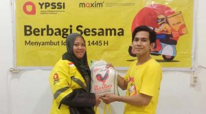Maxim Palu Berikan Bantuan Pengganti THR untuk Mitra Driver