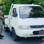 Razia kendaraan oleh Satgas Madago Raya di Desa Pakarema, Sausu, Parigi Moutong, Sabtu 913/4/2024). (Foto: Humas Satgas Madago Raya)