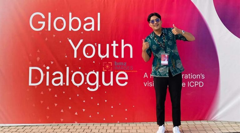 Reza Anugerah di International Conference on Population and Development 30 (ICPD30) Global Youth Dialogue 2024, 4-5 april di Cotonou, Republik Benin, Afrika Barat. (Foto: dok/ist)