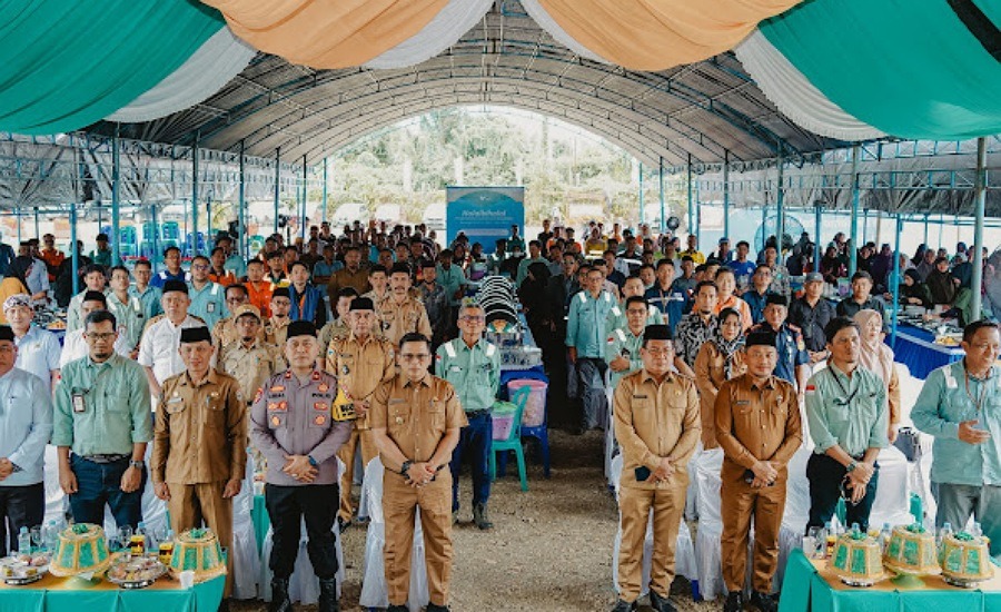Suasana pelaksanaan Halalbihalal PT Vale IGP Morowali bersama stakeholder di Bahomotefe, Bungku TImur, Morowali, Selasa(30/4/2024). (Foto: HO-Vale