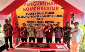 Wali Kota Hadiri Peresmian Perubahan Nomenklatur Dua Polsek di Palu