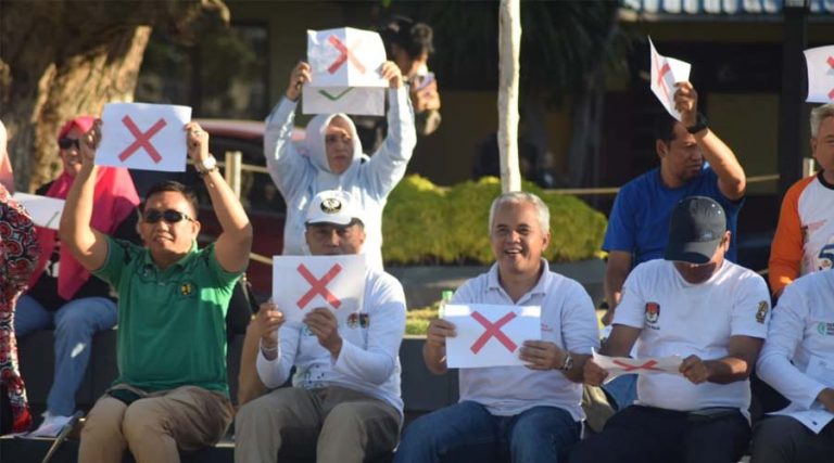Kompetisi Ranking Satu dalam rangka Hari Peduli Sampah Nasional di Taman Nasional, Sabtu (24/2/2024). (Foto: HO/Humas Pemkot Palu)