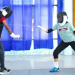 Atlet anggar Sulteng mengikuti sesi latihan pada Puslatda PON XXI 2024 di Yon 711/Raksatama, Palu, Senin (2/7/2024). (Foto: Humas Puslatda PON)