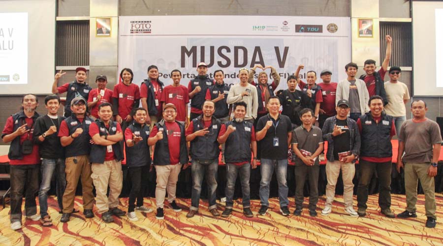 Foto bersama usai pembukaan Musda V PFI Palu di Hotel BW Western Coco, Palu, Sabtu (20/7/2024). (Foto: PFI Palu)