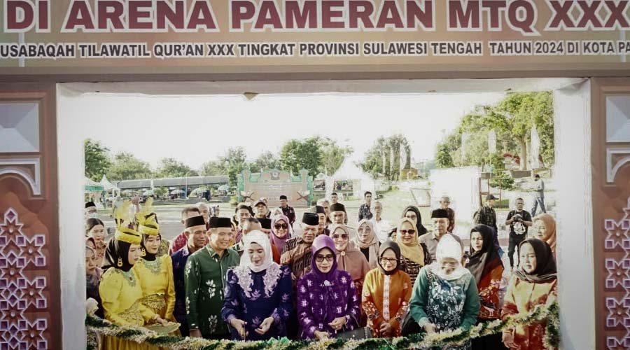 Pembukaan Pameran MTQ XXX di Kampus Untad, Sabtu (20/7/2024). (Foto: Prokopim Setda Kota Palu/Yuspi)