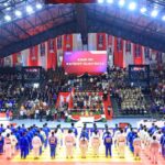 Suasana pembukaan Kejurnas Judo Kapolri Cup 2024 yang diikuti dia atlet Judo Polda Sulteng di Jakarta, Senin (15/7/2024). (Foto: Humas Polda Sulteng)