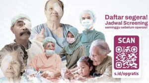 Pendaftar Operasi Katarak Gratis di Palu Capai 300 Orang