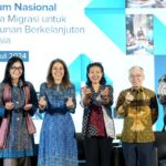 Simposium nasional menandai program kolaborasi antara Kementerian Luar Negeri, United Nations Development Program (UNDP), International Organization for Migration (IOM) dan UN Women yang didukung oleh Migration Multi-Partner Trust Fund (MMPTF) yang telah mendukung tata kelola migrasi yang responsif gender dan sejalan dengan Global Compact for Migration. (Foto: UNIC Indonesia)
