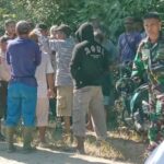 Sejumlah aparat berada di ka PT HIP. di Buol, Rabu(31/8/2024). (foto: ist