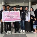 Rizky Eka Abyasa bersama rekan-rekannya saat akan bertolak ke Jepang tahun lalu. (Foto: ist