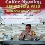Kapolresta Palu, Kombes Pol Barliansyah pada Coffee Morning bersama media di Palu, Rabu (14/8/2024). (Foto: bmzIMAGES/bmz)