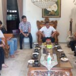 Wali Kota Palu, Hadianto Rasyid (tengah) menerima kunjungan KADIN Indonesia di Palu, Senin (12/8/2024). (Foto: Porkopimda Setda Kota Palu/Jufri)