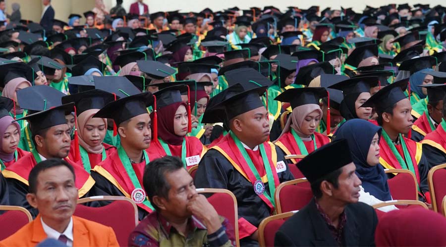 Wisuda sarjana di UIN Datokarama Palu, Selasa (27/8/2024). (Foto: Porkopimda Setda Kota Palu/Jufri)