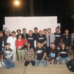 Para kolaborator album Satuara yang diluncurkan dalam Kemping Padu Satu di Tentena, Poso, Sabtu (10/8/2024). (Foto: Basrul Idrus)