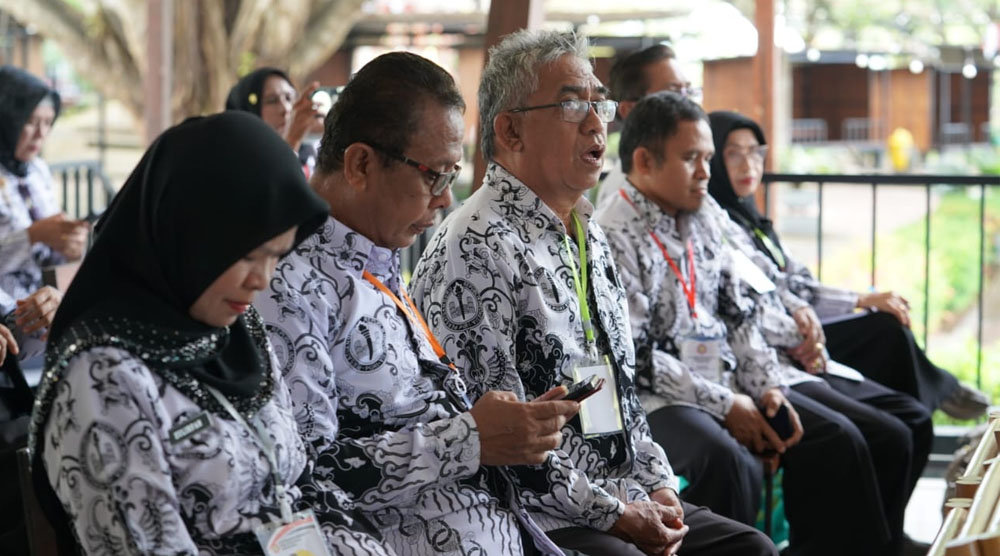 Sejumlah guru mengikuti Konferensi Kerja Kota PGRI di Palu, Sabtu (31/8/2024). (Foto: Prokopim Setda Kota Palu/Iwan)