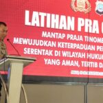 Kasi Propam Polresta Palu, Ipda Novembry pada Lat Pra Ops Pilkada Serentak 2024 di palu, Senin (19/8/2024). (Foto: Humas Polresta Palu)