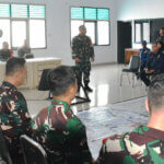 Suasana latihan Posko I kesiapsiagaan terhdapa bencana yang digelar di Makorem 132 Tadulako, Rabu (11/9/2024). (Foto: Penrem 132/Tdl)