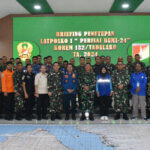 Foto bersama usai penutupan Latihan Posko I di Makorem 132 Tadulako, Jumat (13/9/2024). (Foto: Penrem 132/Tdl)