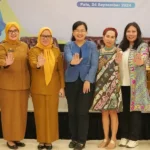 Sekkot Palu, Irmayanti (keempat kiri) pada pembukaan advokasi da perlindunagn perempuan dan anak di Palu, Selasa (24/9/2024). (Foto: Prokopim Kota Palu/Jufri)