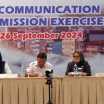 Plh Wali Kota Palu. Irmayanti (kedua kanan) pada Palu Communication Transmission Exercise di Hotel Santika, Rabu (25/9/2024). (Foto: Prokopim Kota Palu/Jufri)