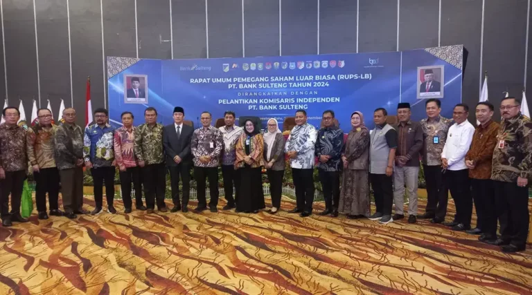 RUPS-LB PT Bank Pembangunan Daerah Sulawesi Tengah, Jumat (20/9/2024). (Foto: Prokopimda Palu.Jufri)
