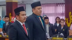 Duet Ketua dan Wakil Ketua DPRD Kota Palu Ucapkan Sumpah