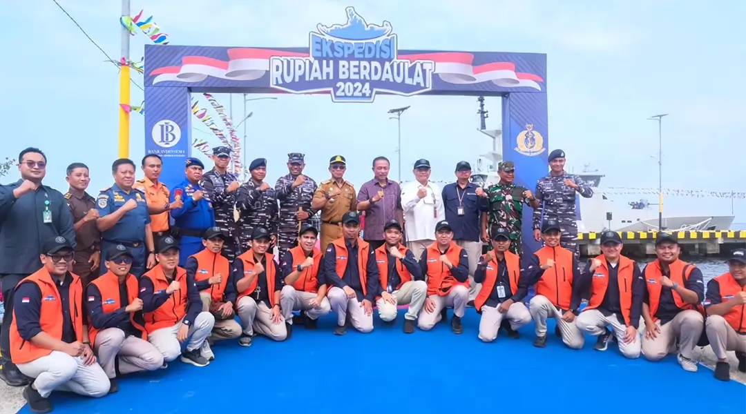 Tim Ekspedisi Rupiah Berdaulat sebelum menuju daerah 3T. (Foto: HO-BI Sutleng)