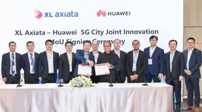 Kolaborasi Huawei dan XL Axiata (foto: Huawei)