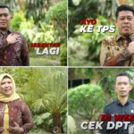 Pesan layanan masyarakat yang disampaikan KPU Sulteng di sela debat perdana Pilgub Sutlteng. (Foto: tangkapan layar Metro TV)