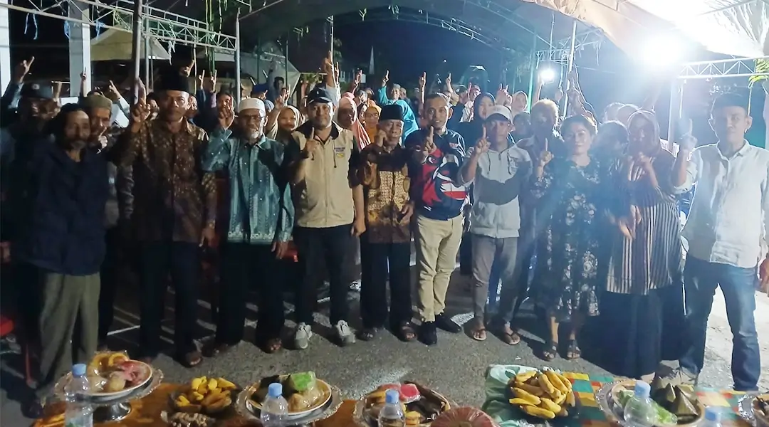 Juru Kampanye Partai Koalisi BERAMAL, Azwar Anas melakukan kampanye terbatas di Desa Makmur, Kecamatan Palolo, Kabupaten Sigi, Minggu (20/10/2024). (Foto: Tim Media Partai Koalisi BERAMAL)