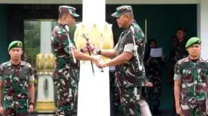 Penyerahan Satuan ke Pejabat Baru Danrem 132 Tadulako