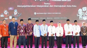 Pjs Wali Kota dan Sekkot Hadiri Debat Perdana Pilkada Kota Palu