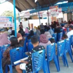Kampanye relawan SANGGANIPA di Huntap Pombewe, Sigi, Jumat (25/10/2024). (Foto: Bantaya)