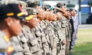 Apel Kesiapsiagaan Satpol PP dan Satlinmas Kota Palu